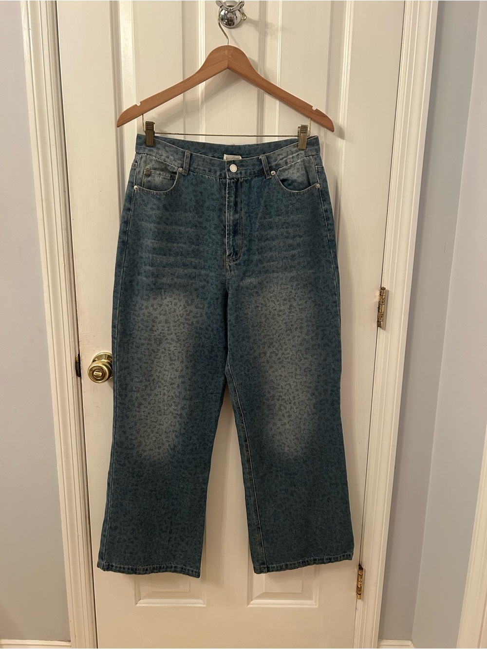 Blue Wide Leg Jeans - Flare & Wide Leg